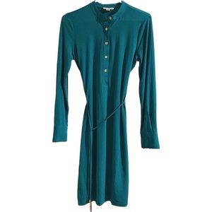 NWT Calvin Klein Long Sleeve Turquoise Dress